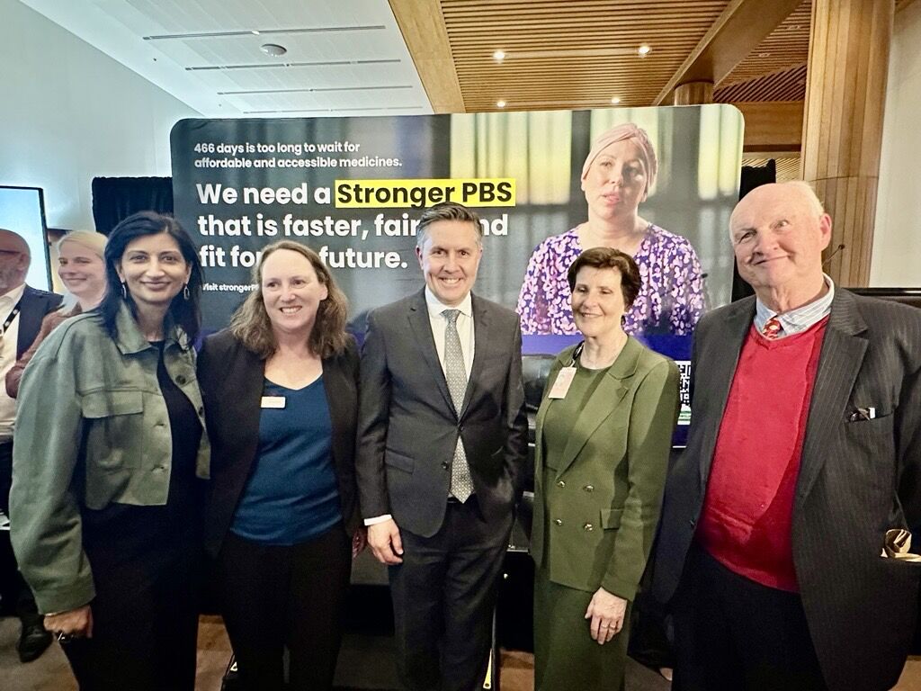 Nicole Millis with Minister Butler and other guests at the PharmAus conference