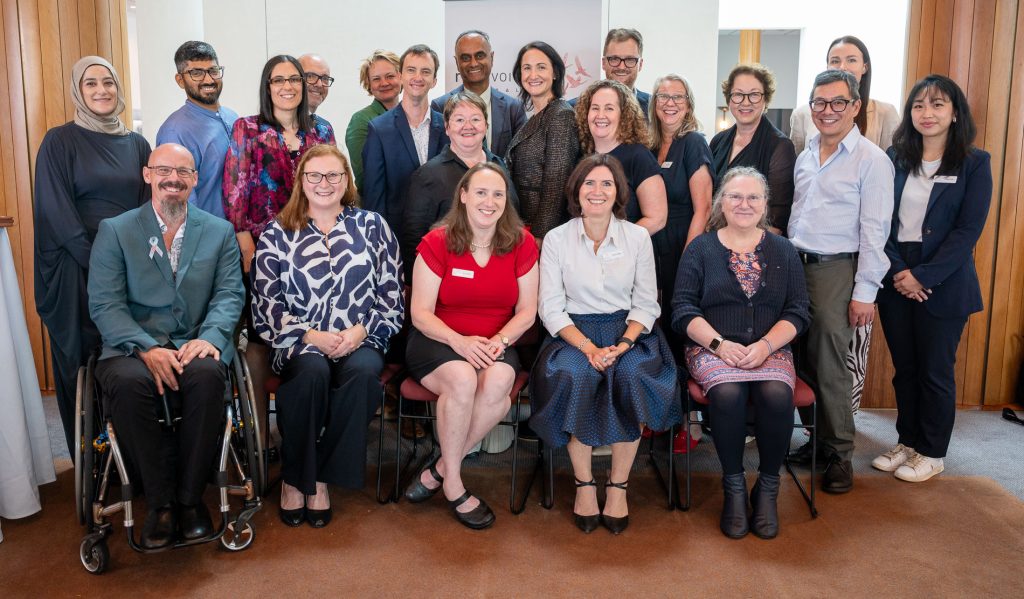 Members of Rare Voices Australia's team: Board, Scientific and Medical Advisory Committee, RVA Ambassadors, staff