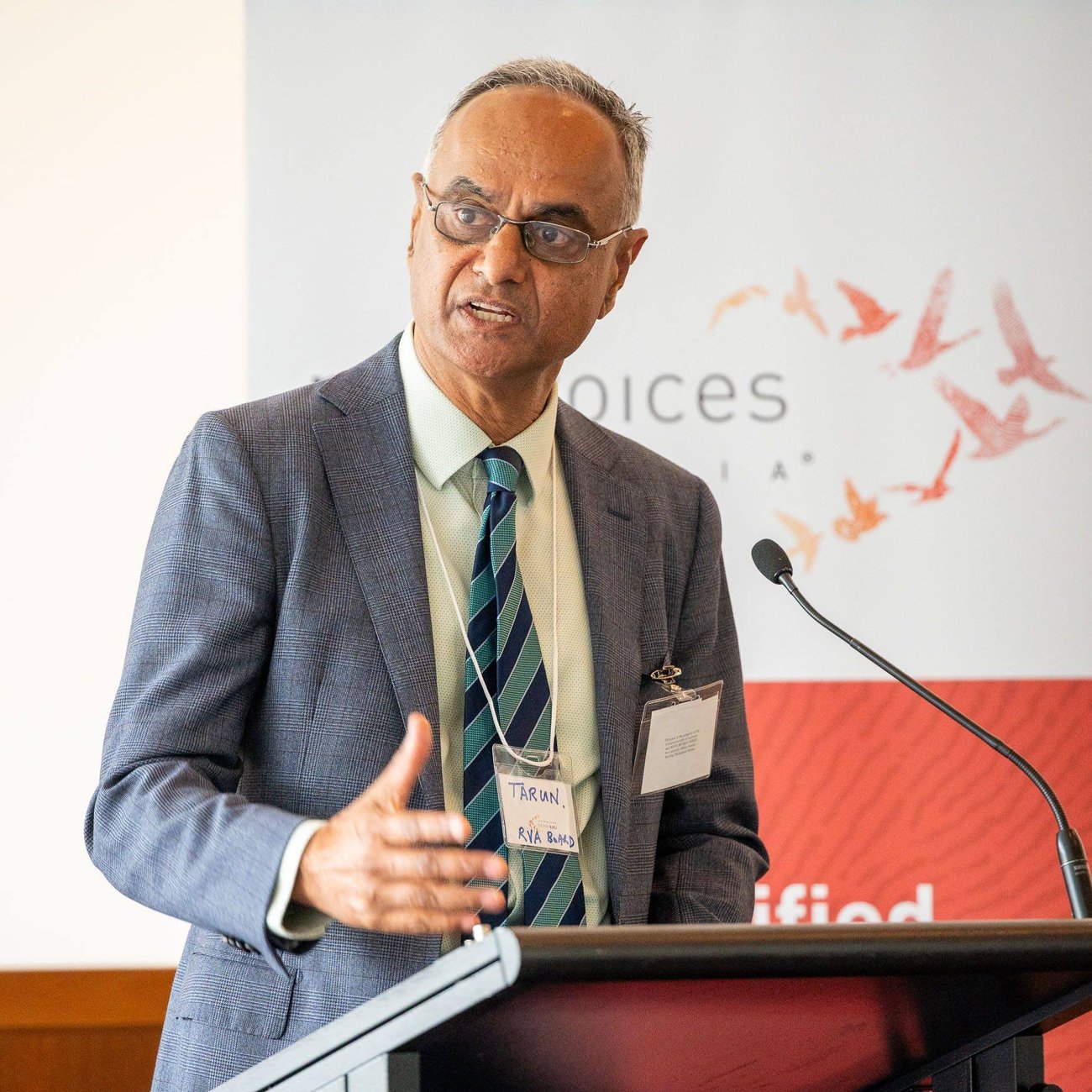 RVA Chair, Dr Tarun Weeramanthri AM, speaking