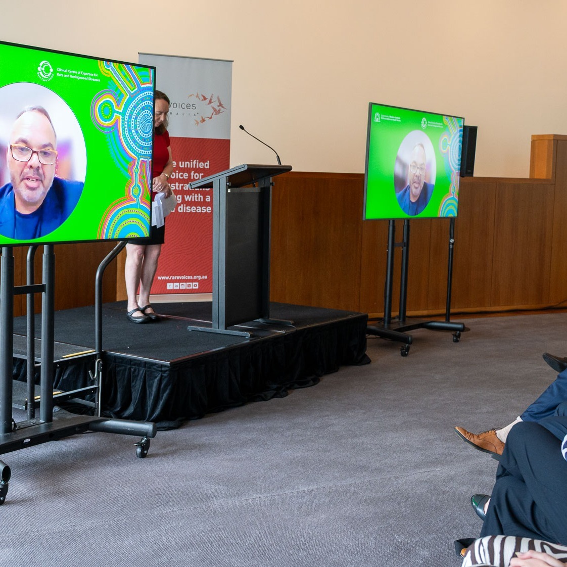 Clin/Prof Gareth Baynam speaking via video