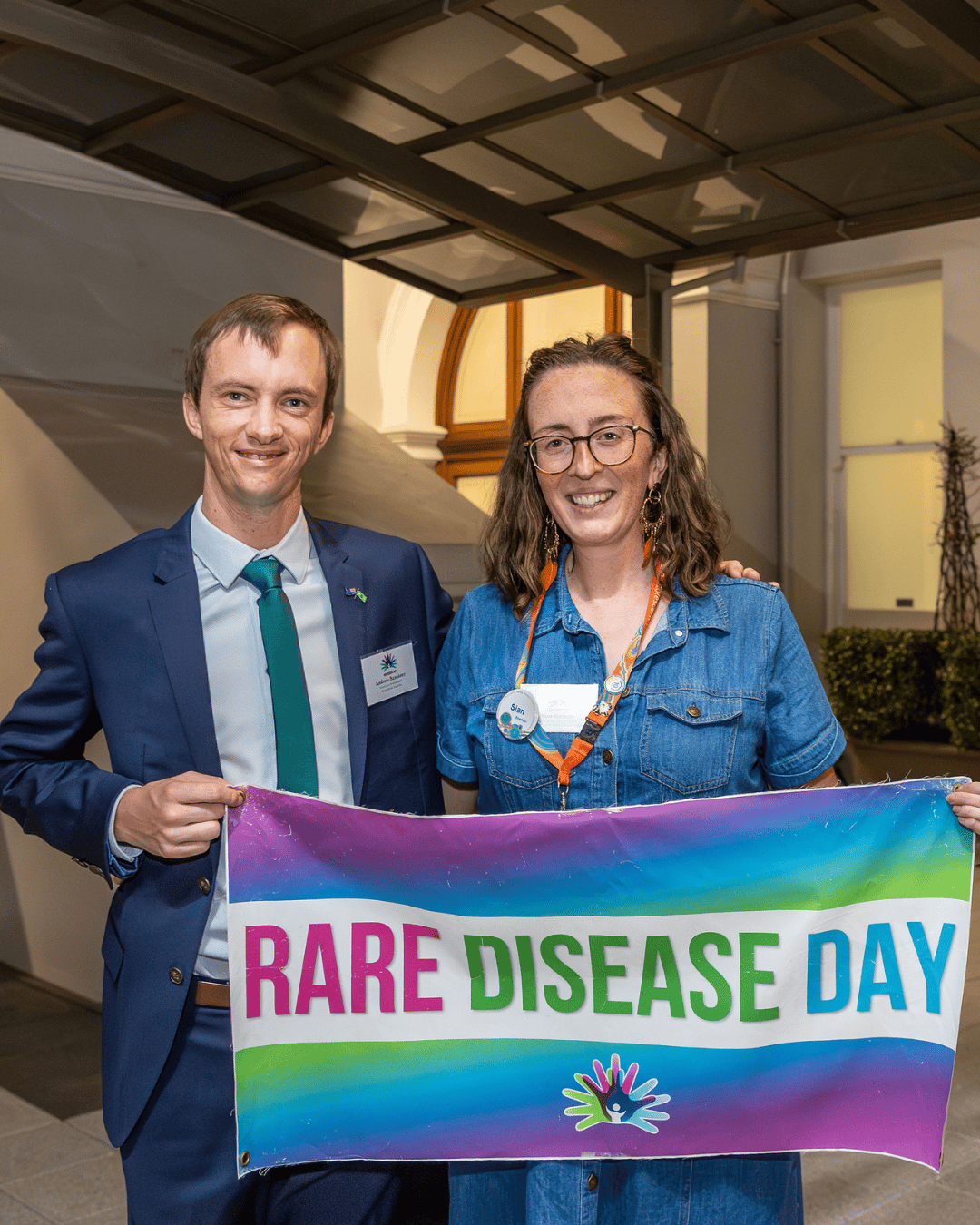 RVA Ambassador, Andrew Bannister and the Rare Care Centre